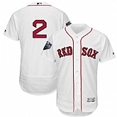 Red Sox 2 Xander Bogaerts White 2018 World Series Cool Base Player Number Jersey Dzhi,baseball caps,new era cap wholesale,wholesale hats